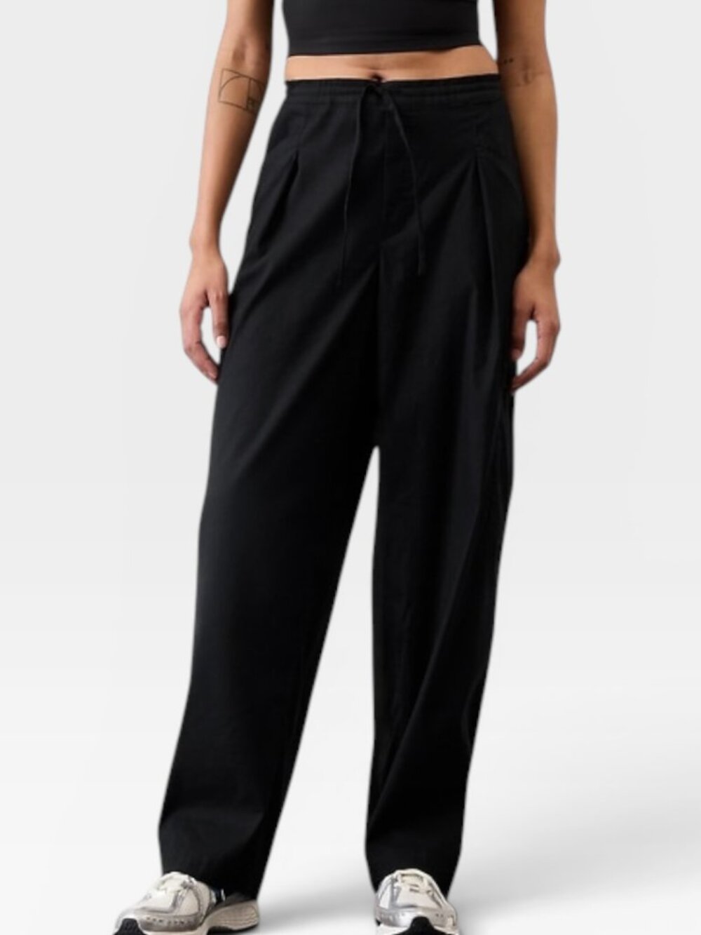 Athleta 2025 Paradise Mid Rise Straight Leg Cargo Pants Black